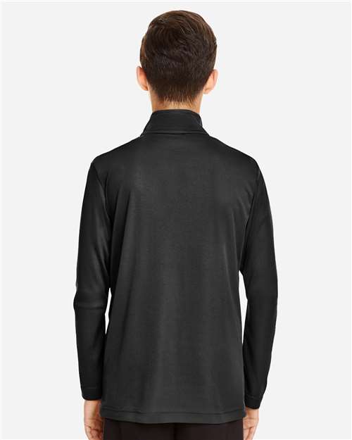 Team 365 Youth Zone Performance Quarter-Zip Pullover - TT31Y Black
