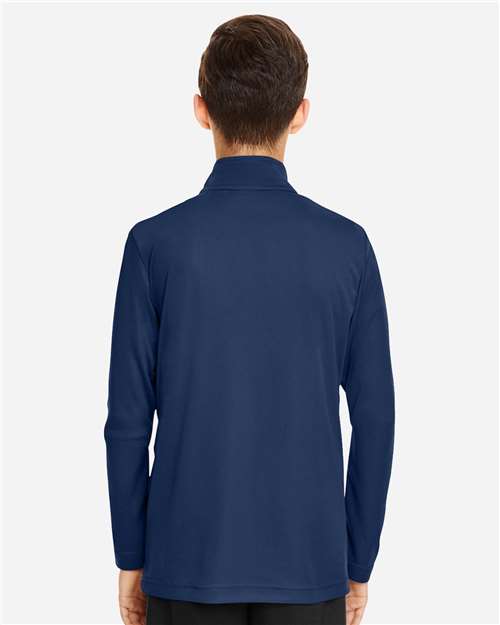 Team 365 Youth Zone Performance Quarter-Zip Pullover - TT31Y Sport Dark Navy