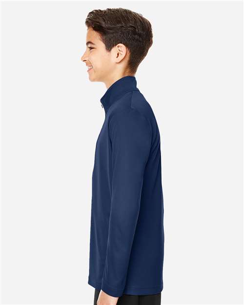 Team 365 Youth Zone Performance Quarter-Zip Pullover - TT31Y Sport Dark Navy