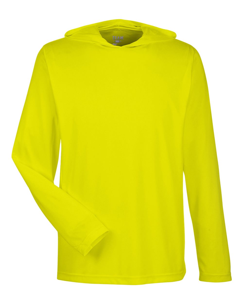 Team 365 Men's Zone Performance Hooded T-Shirt - TT41 Safety Yellow