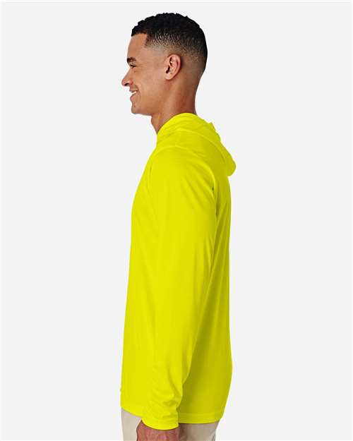 Team 365 Men's Zone Performance Hooded T-Shirt - TT41 Safety Yellow