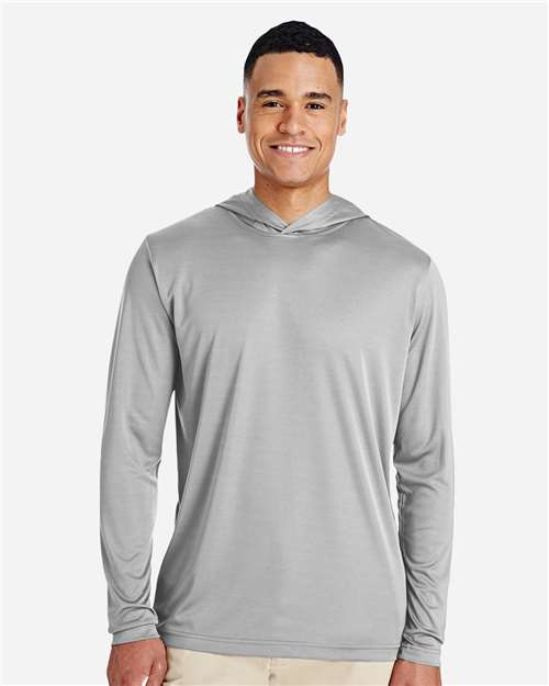 Team 365 Men's Zone Performance Hooded T-Shirt - TT41 Sport Silver