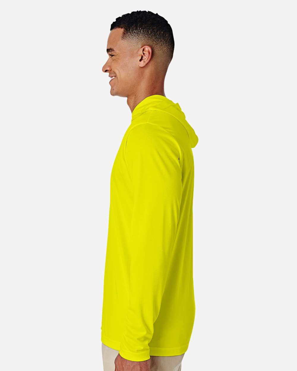 Team 365 Men's Zone Performance Hooded T-Shirt - TT41 Safety Yellow