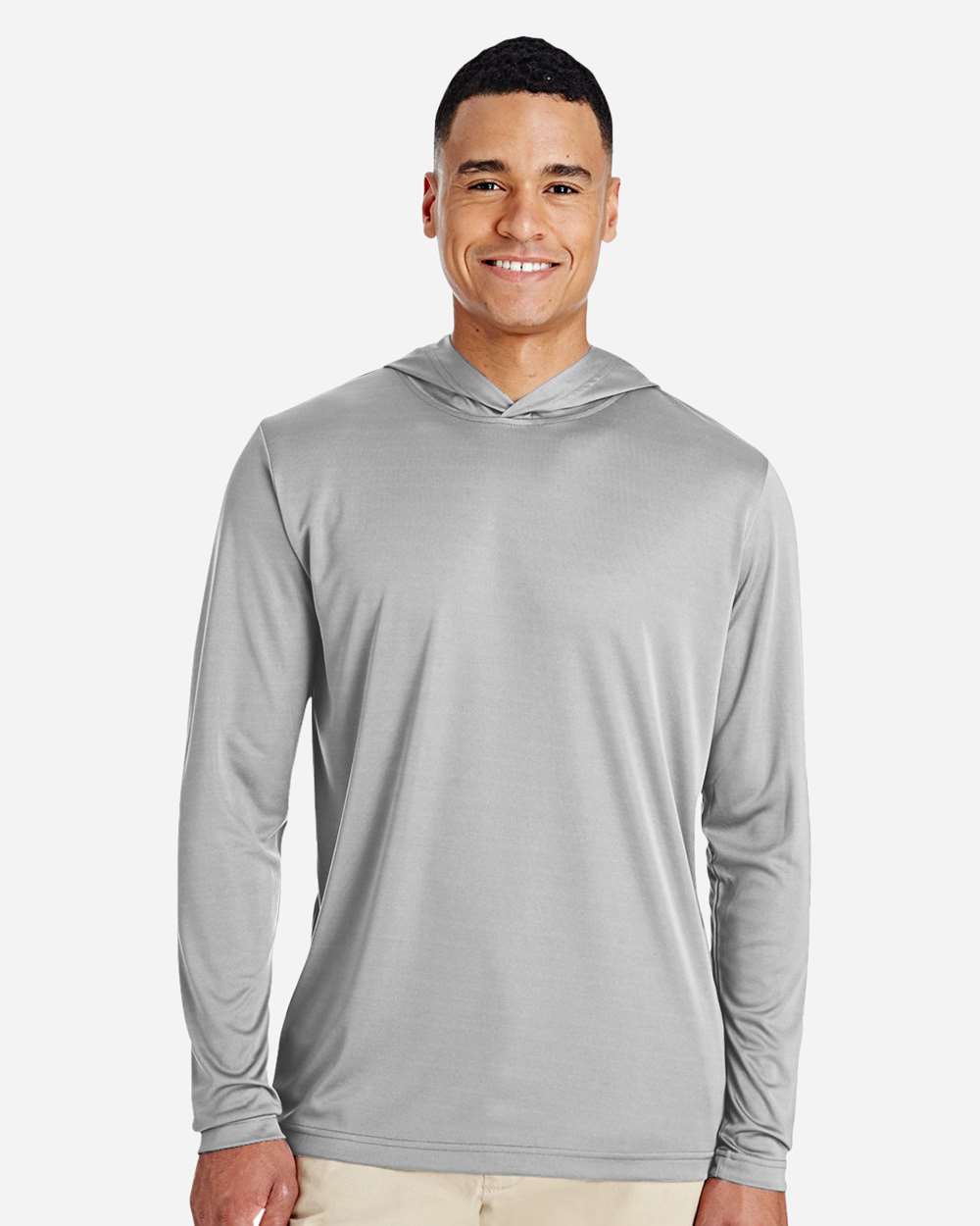 Team 365 Men's Zone Performance Hooded T-Shirt - TT41 Sport Silver