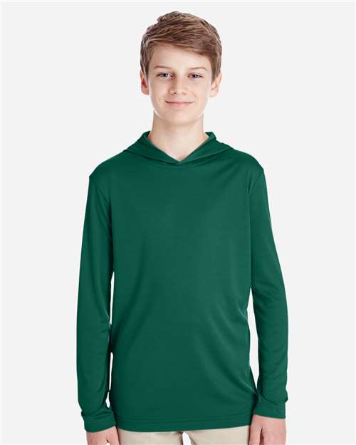 Team 365 Youth Zone Performance Hooded T-Shirt - TT41Y Sport Forest
