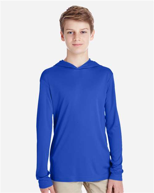Team 365 Youth Zone Performance Hooded T-Shirt - TT41Y Sport Royal