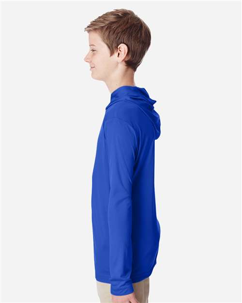 Team 365 Youth Zone Performance Hooded T-Shirt - TT41Y Sport Royal