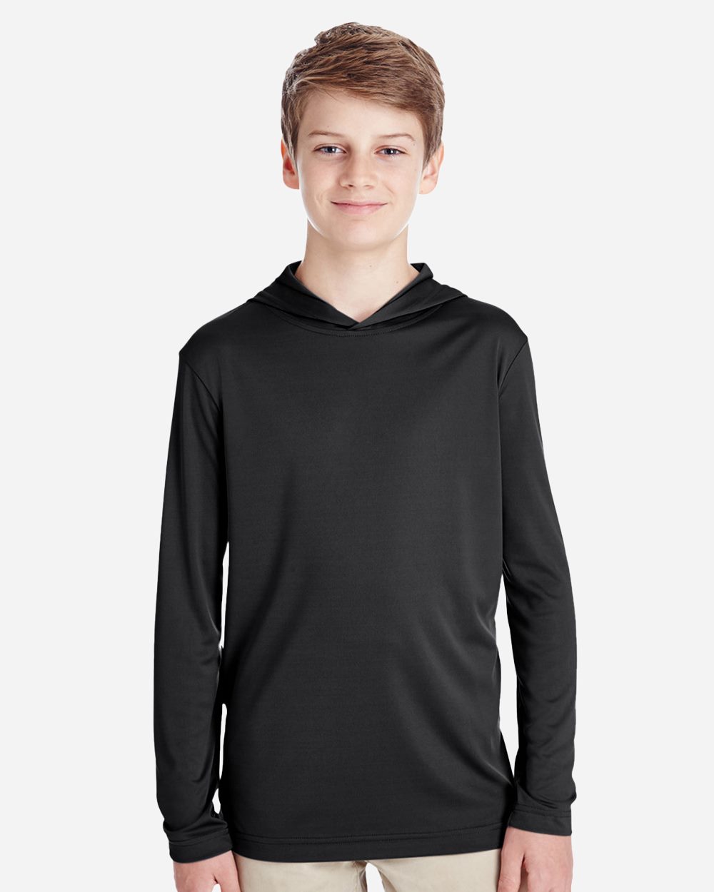 Team 365 Youth Zone Performance Hooded Long Sleeve T-Shirt - TT41Y