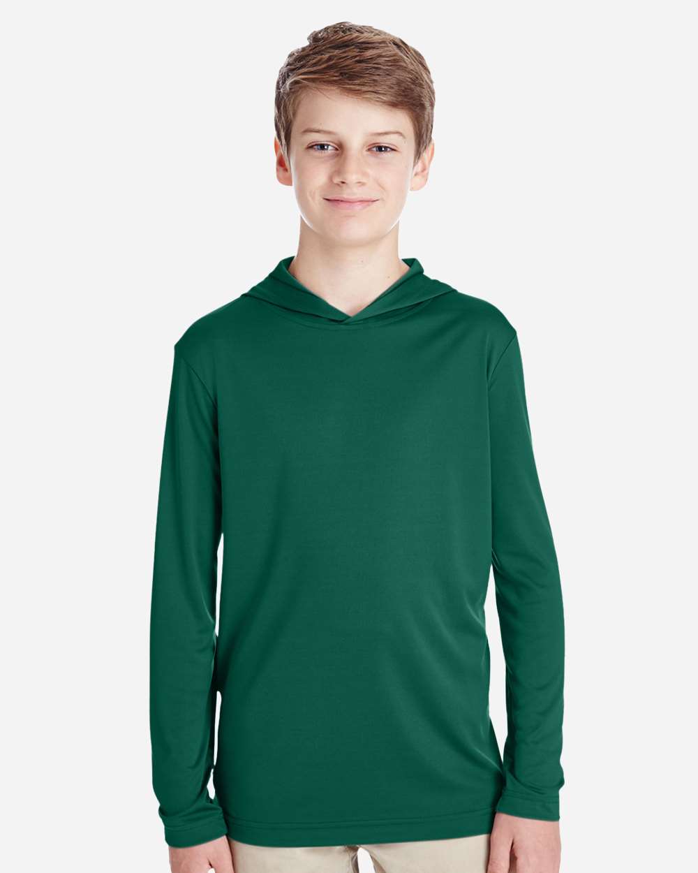 Team 365 Youth Zone Performance Hooded Long Sleeve T-Shirt - TT41Y Sport Forest