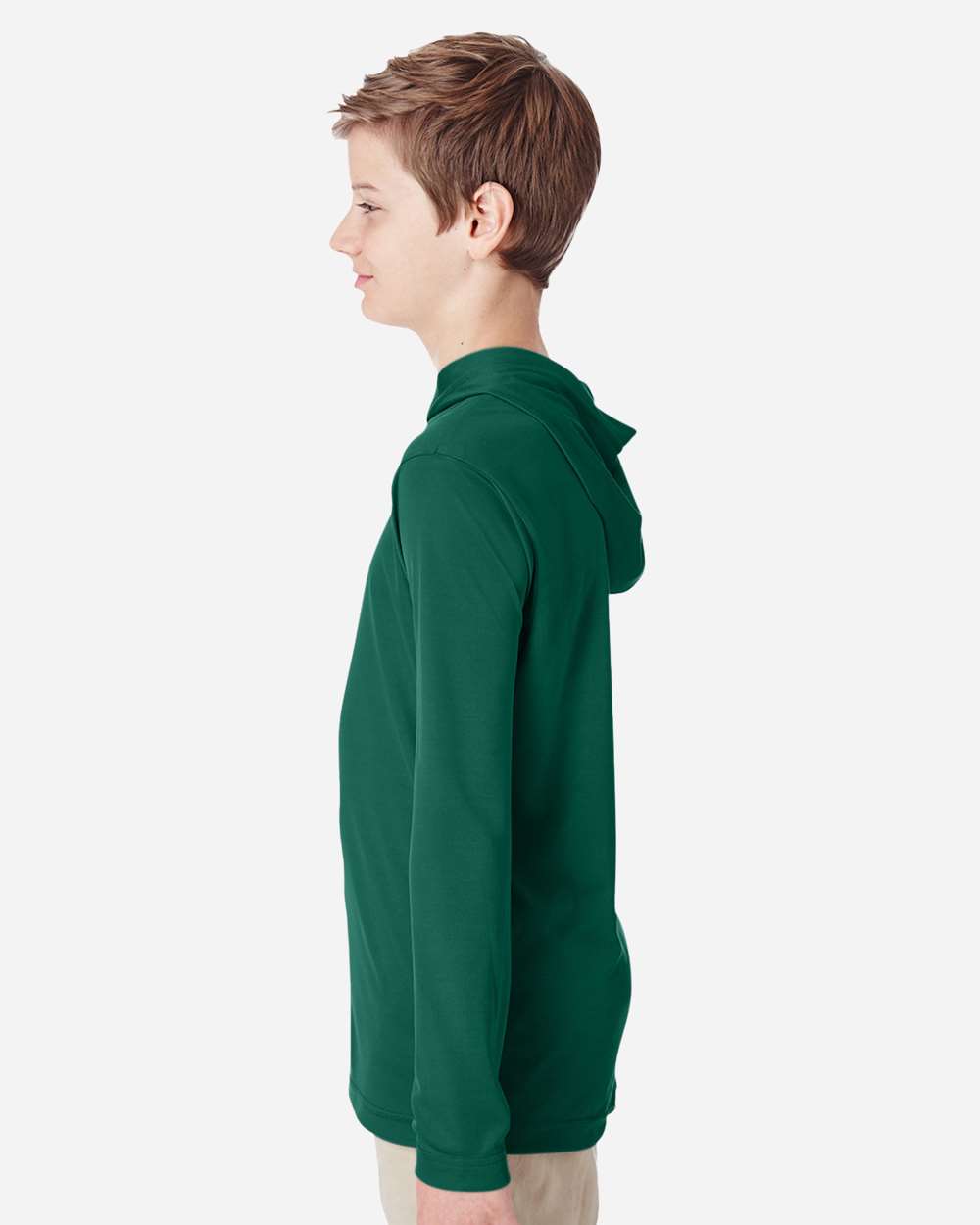 Team 365 Youth Zone Performance Hooded Long Sleeve T-Shirt - TT41Y Sport Forest