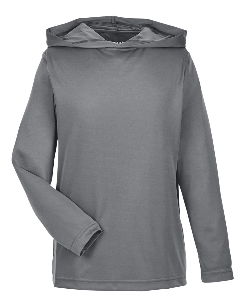 Team 365 Youth Zone Performance Hooded Long Sleeve T-Shirt - TT41Y Sport Graphite