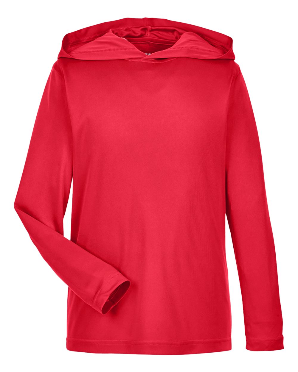 Team 365 Youth Zone Performance Hooded Long Sleeve T-Shirt - TT41Y Sport Red