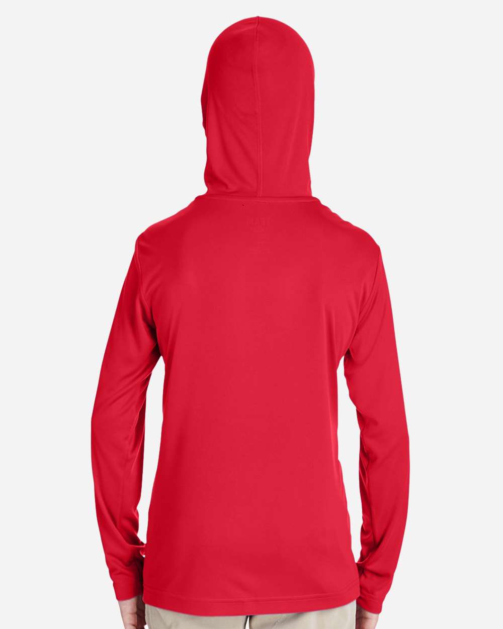 Team 365 Youth Zone Performance Hooded Long Sleeve T-Shirt - TT41Y Sport Red