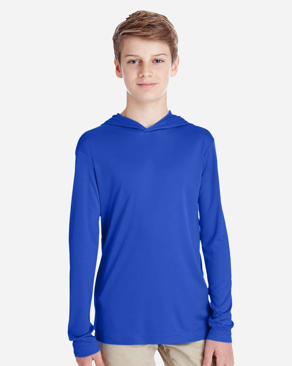 Team 365 Youth Zone Performance Hooded Long Sleeve T-Shirt - TT41Y Sport Royal