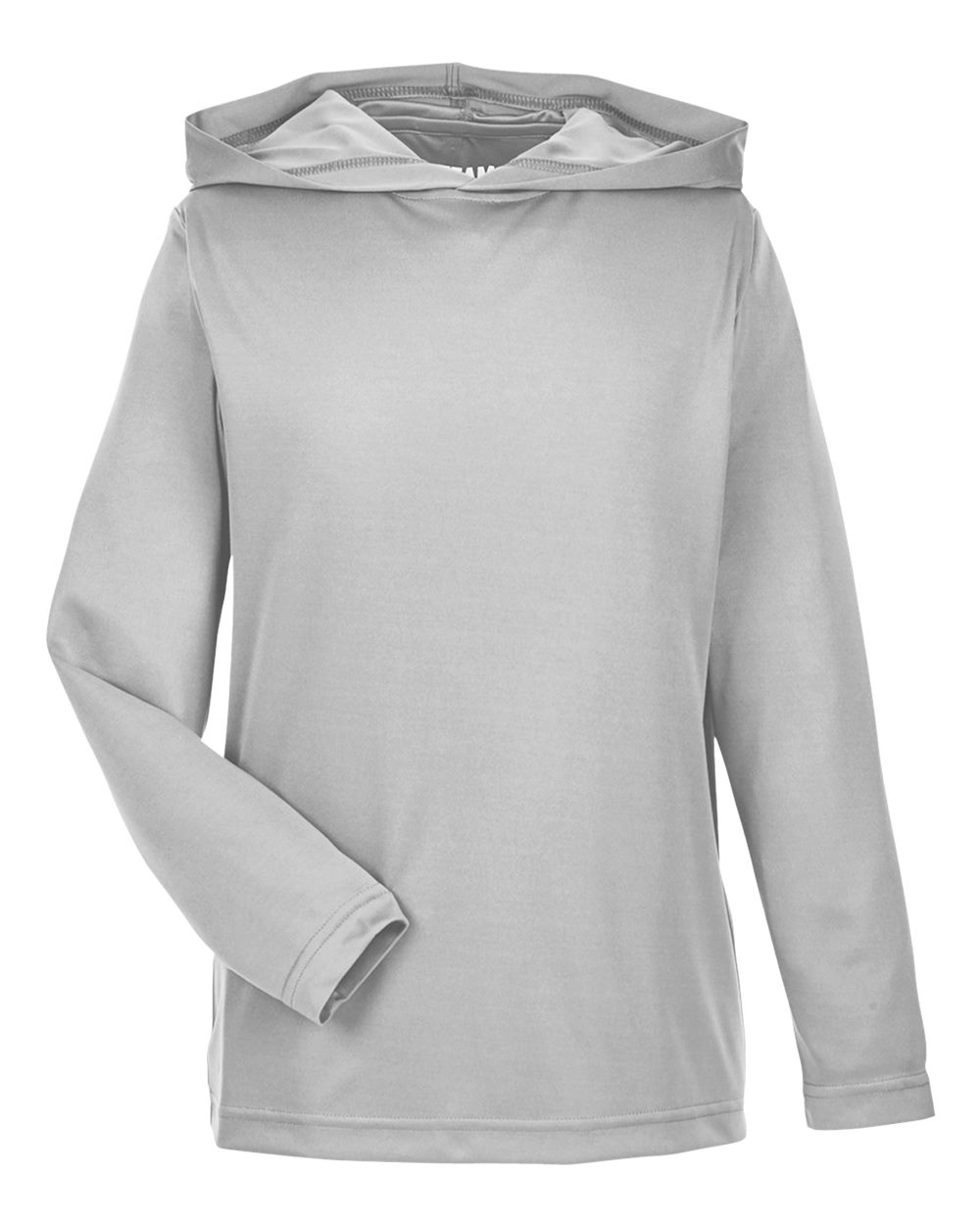 Team 365 Youth Zone Performance Hooded Long Sleeve T-Shirt - TT41Y Sport Silver