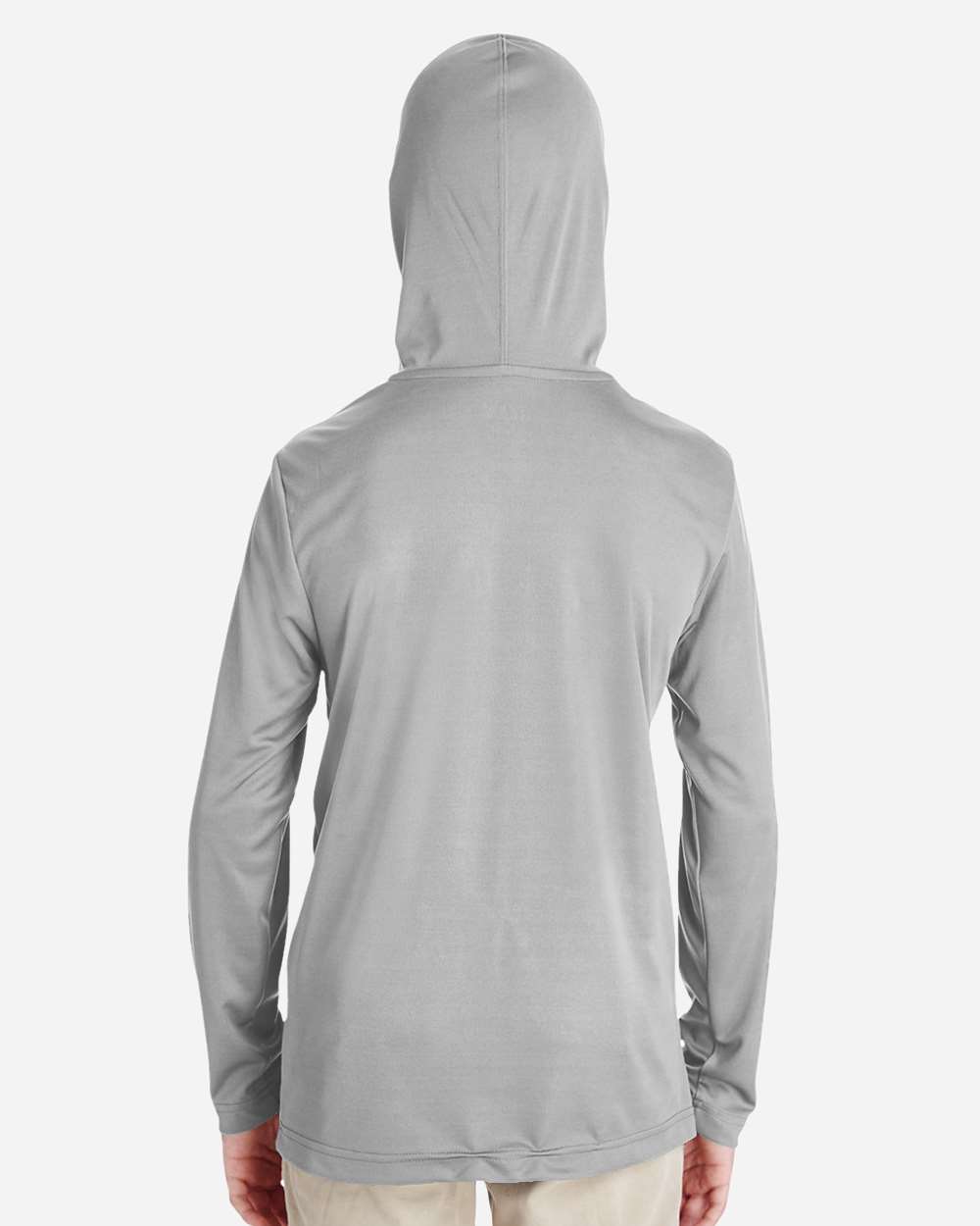 Team 365 Youth Zone Performance Hooded Long Sleeve T-Shirt - TT41Y Sport Silver