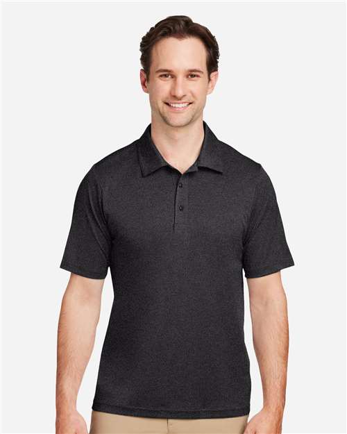 Team 365 Men's Zone Sonic Heather Performance Polo - TT51H Black Heather