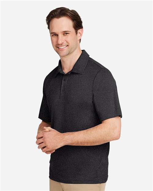 Team 365 Men's Zone Sonic Heather Performance Polo - TT51H Black Heather