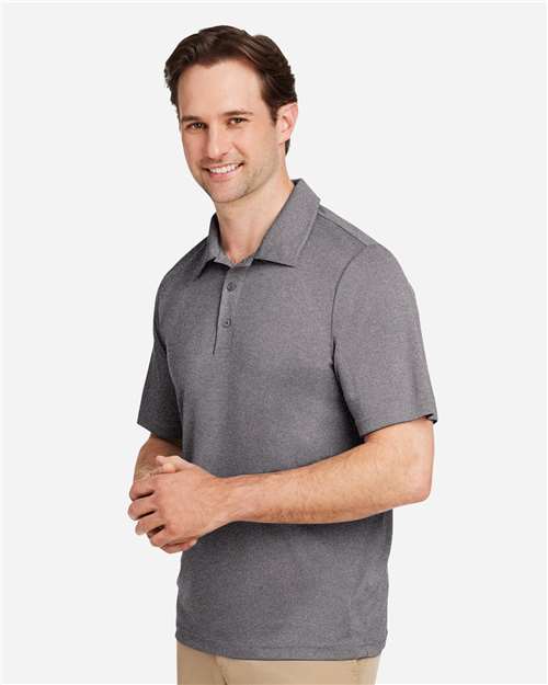 Team 365 Men's Zone Sonic Heather Performance Polo - TT51H Dark Grey Heather