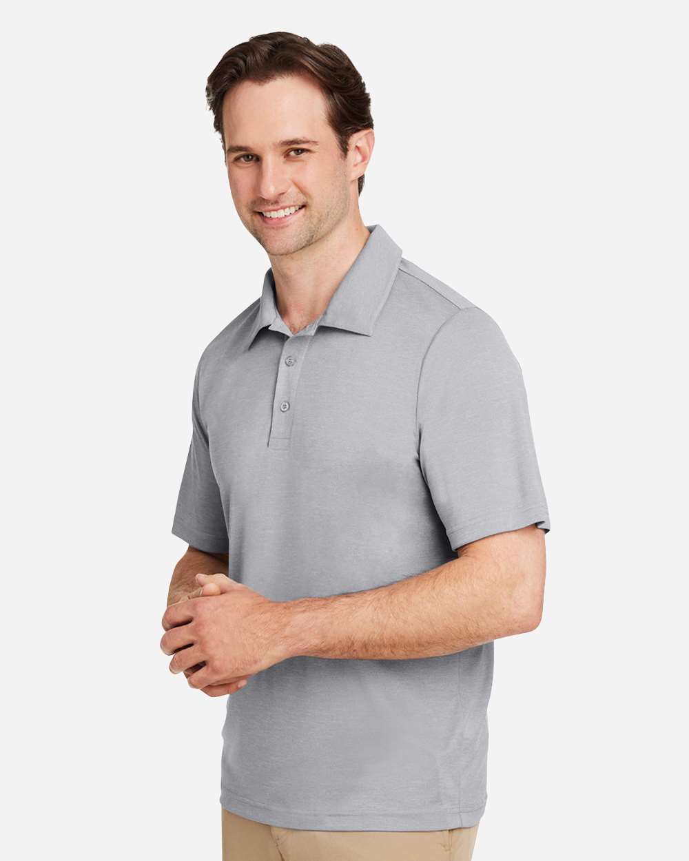Team 365 Men's Zone Sonic Heather Performance Polo - TT51H Athletic Heather