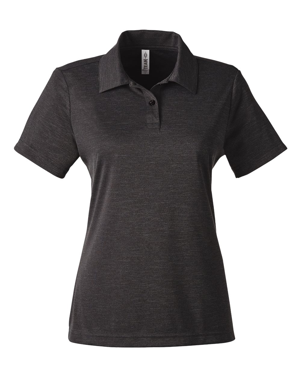 Team 365 Women's Zone Sonic Heather Performance Polo - TT51HW Black Heather