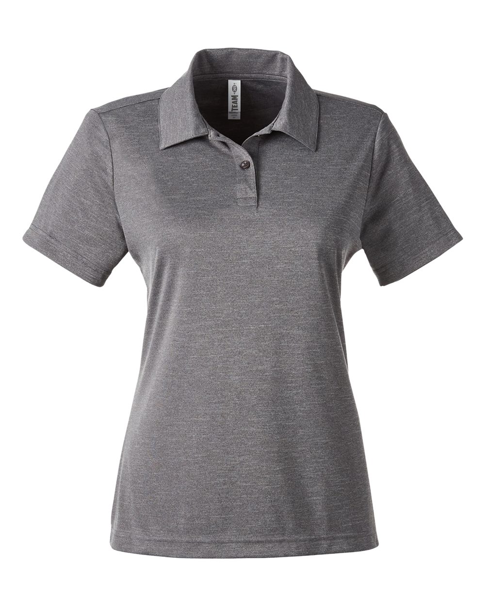 Team 365 Women's Zone Sonic Heather Performance Polo - TT51HW Dark Grey Heather