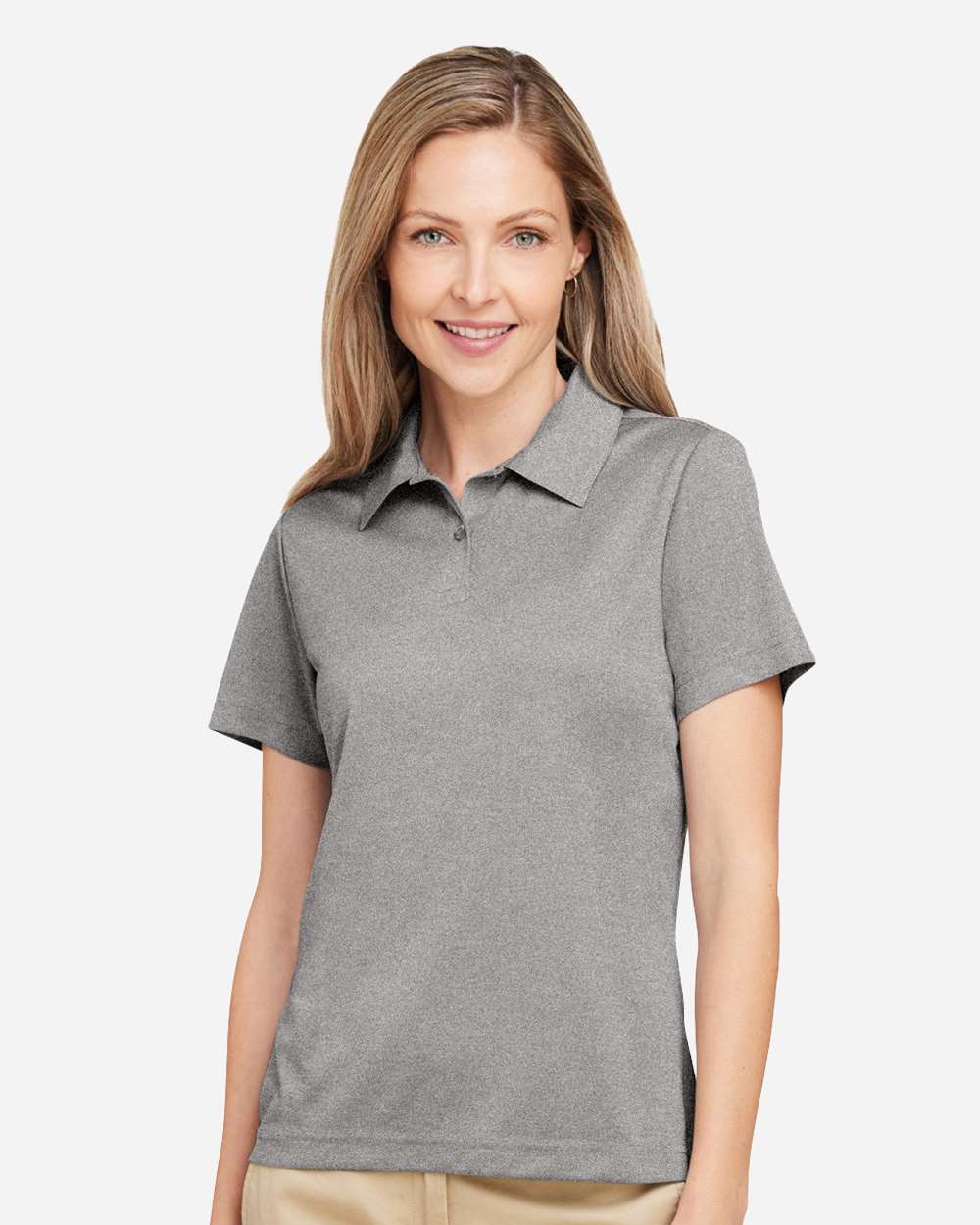 Team 365 Women's Zone Sonic Heather Performance Polo - TT51HW Athletic Heather