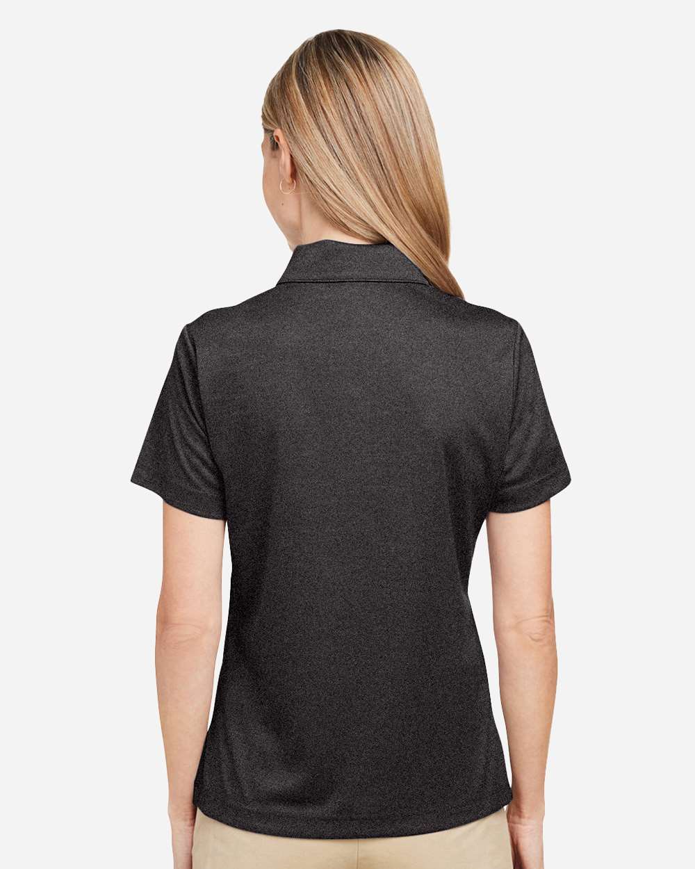 Team 365 Women's Zone Sonic Heather Performance Polo - TT51HW Black Heather