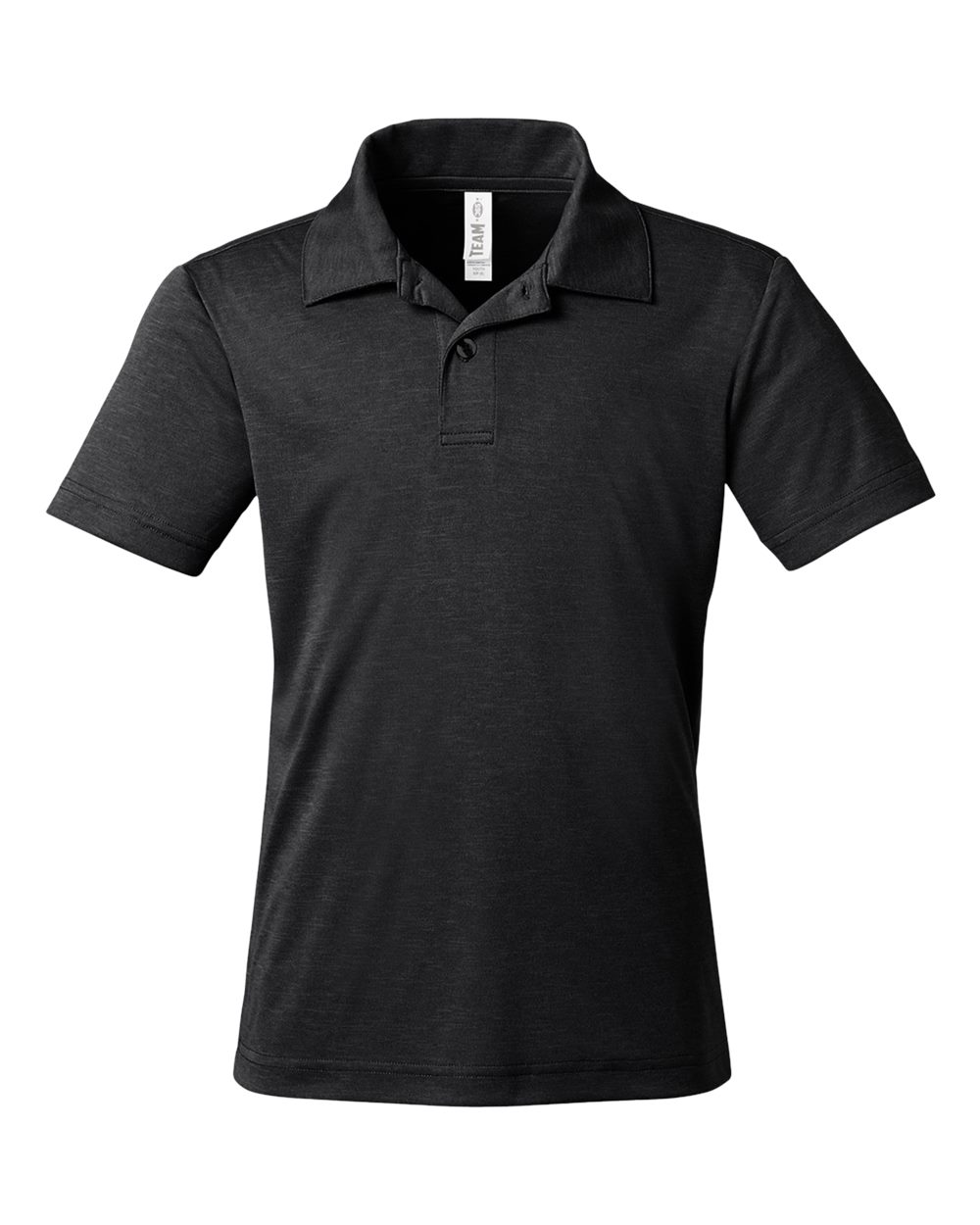 Team 365 Youth Zone Sonic Heather Performance Polo - TT51HY Black Heather