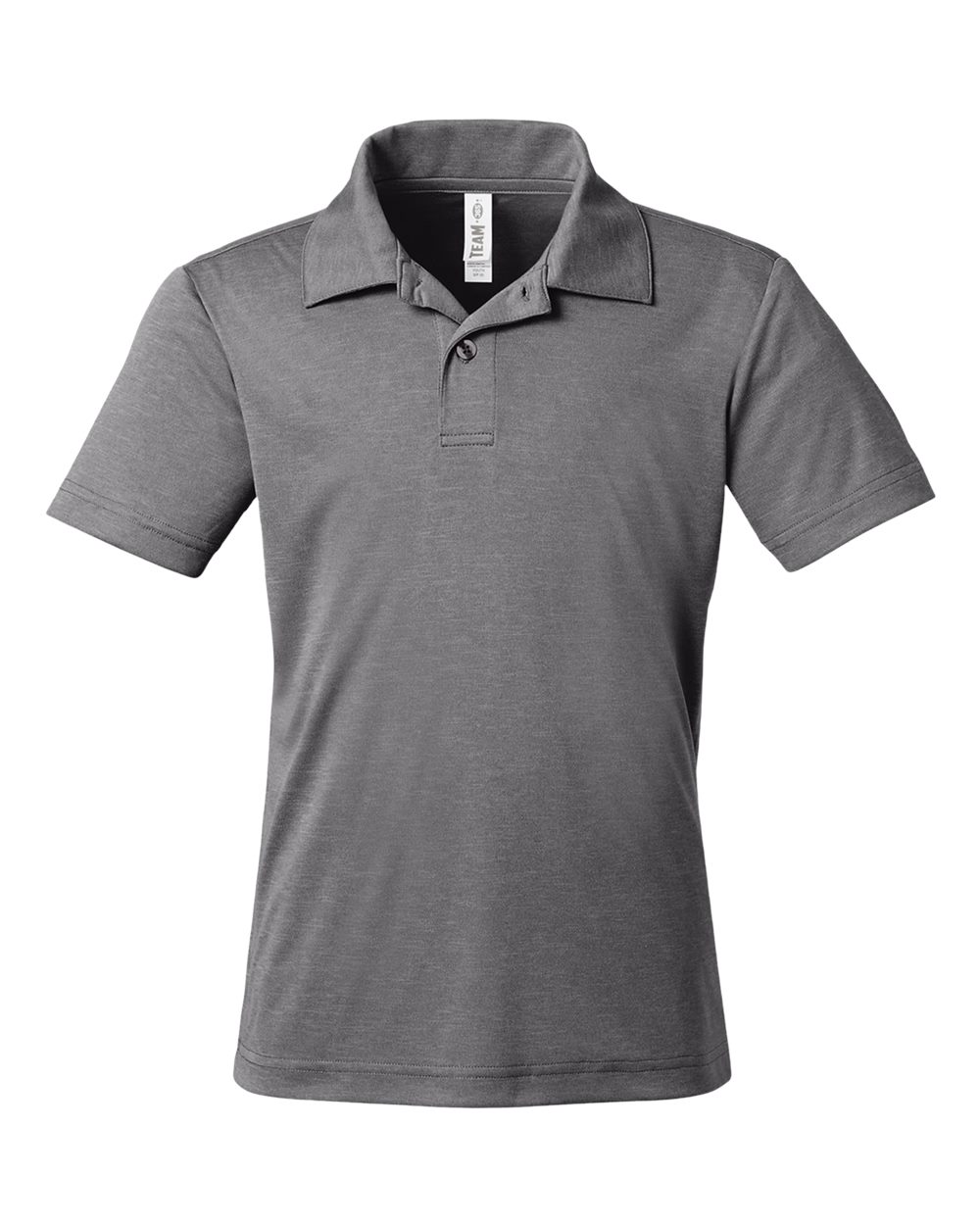 Team 365 Youth Zone Sonic Heather Performance Polo - TT51HY Dark Grey Heather