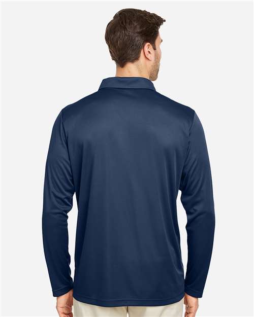 Team 365 Men's Zone Performance Long Sleeve Polo - TT51L Sport Dark Navy
