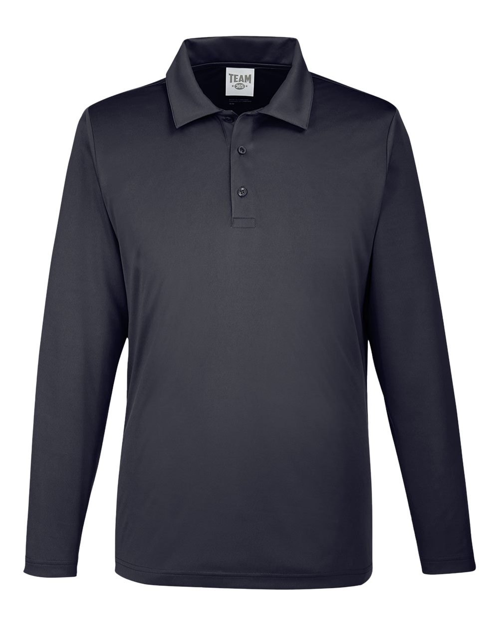 Team 365 Men's Zone Performance Long Sleeve Polo - TT51L Black
