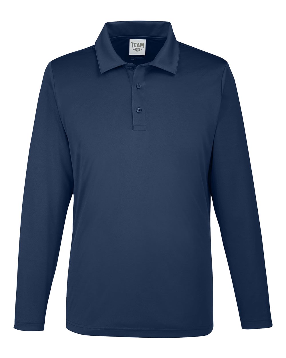 Team 365 Men's Zone Performance Long Sleeve Polo - TT51L Sport Dark Navy
