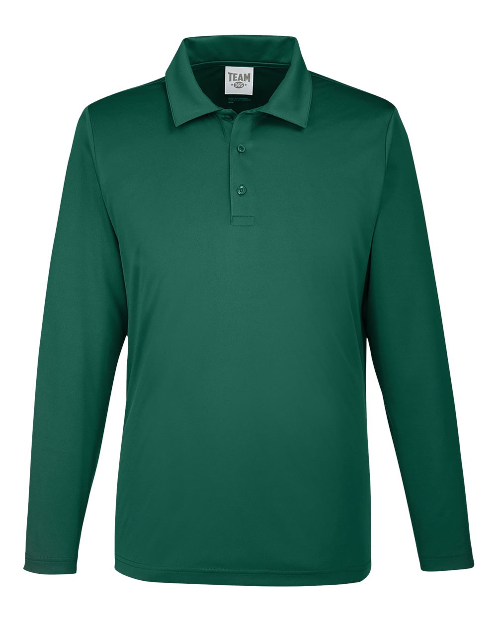 Team 365 Men's Zone Performance Long Sleeve Polo - TT51L Sport Forest