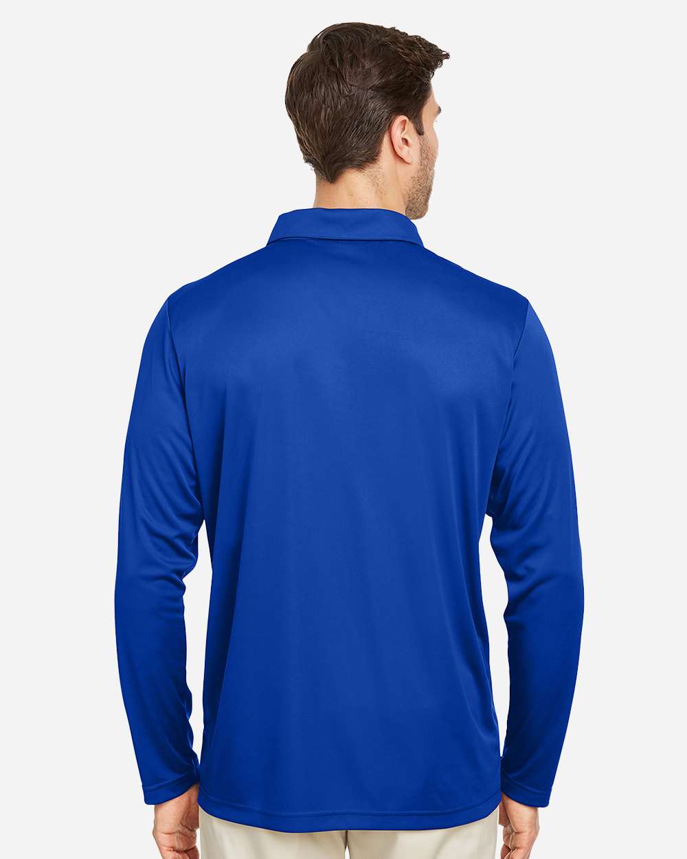 Team 365 Men's Zone Performance Long Sleeve Polo - TT51L Sport Royal