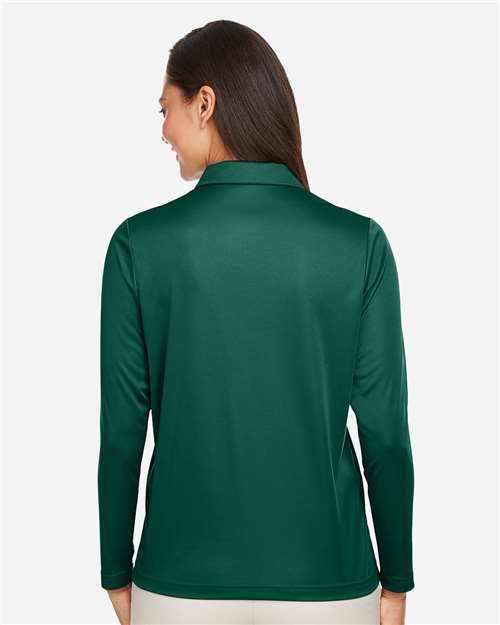 Team 365 Women's Zone Performance Long Sleeve Polo - TT51LW Sport Forest