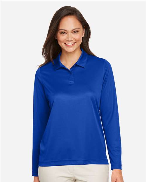 Team 365 Women's Zone Performance Long Sleeve Polo - TT51LW Sport Royal
