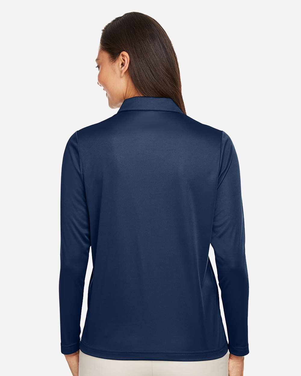 Team 365 Women's Zone Performance Long Sleeve Polo - TT51LW Sport Dark Navy