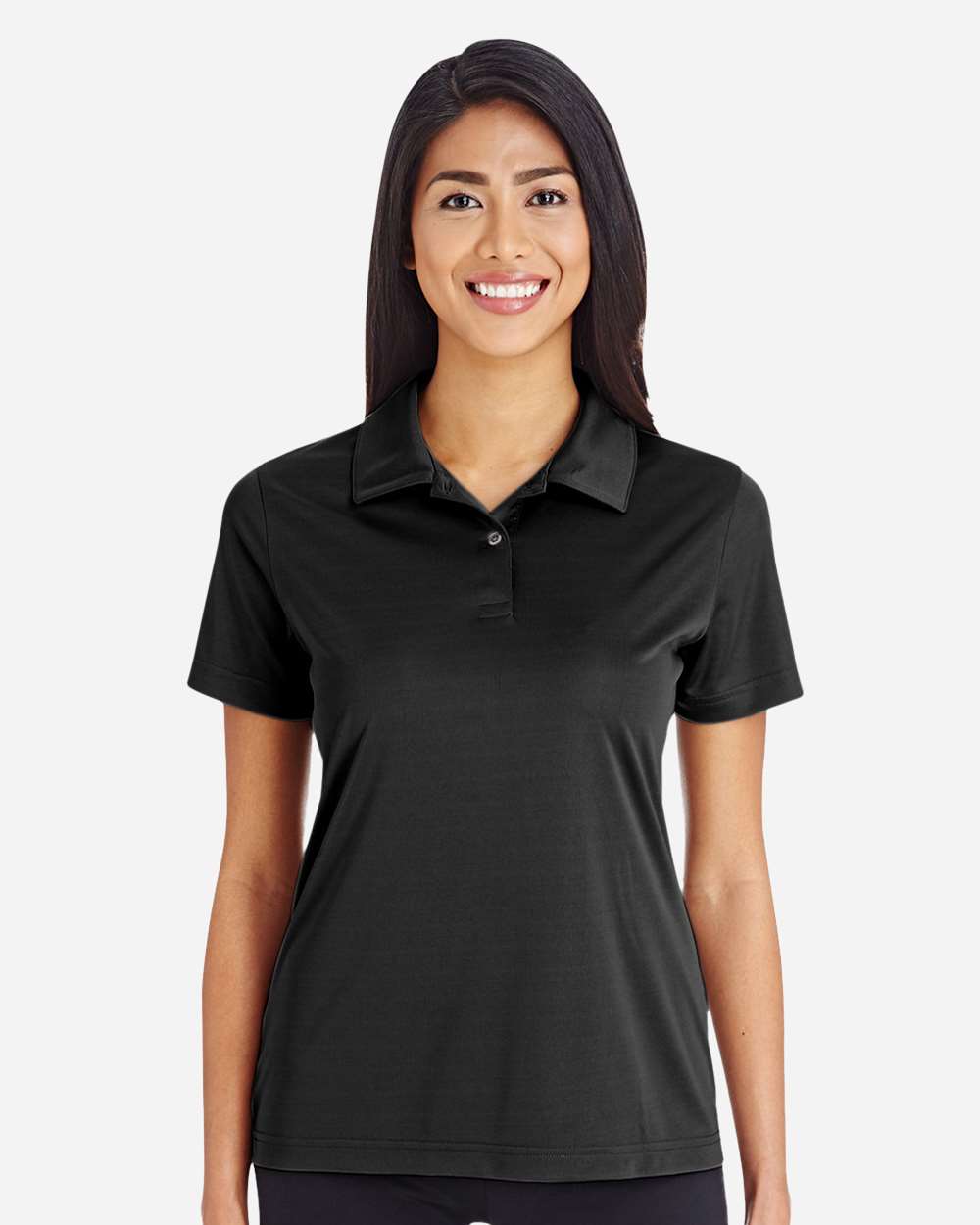 Team 365 Women's Zone Performance Polo - TT51W Black