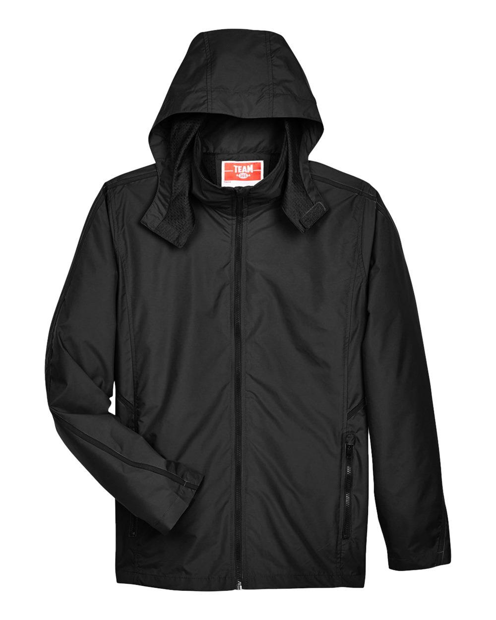 Team 365 Unisex Conquest Jacket with Mesh Lining - TT70 Black