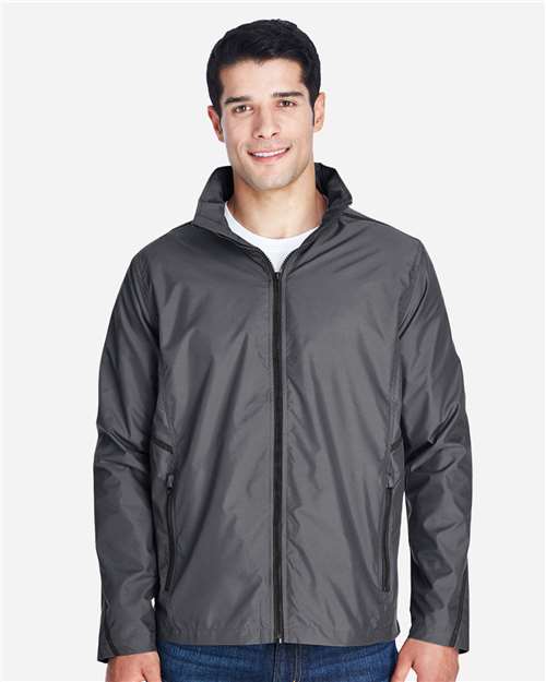 Team 365 Unisex Conquest Jacket with Mesh Lining - TT70 Sport Graphite