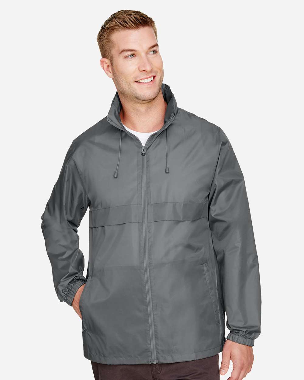 Team 365 Unisex Zone Protect Lightweight Jacket - TT73 Sport Graphite