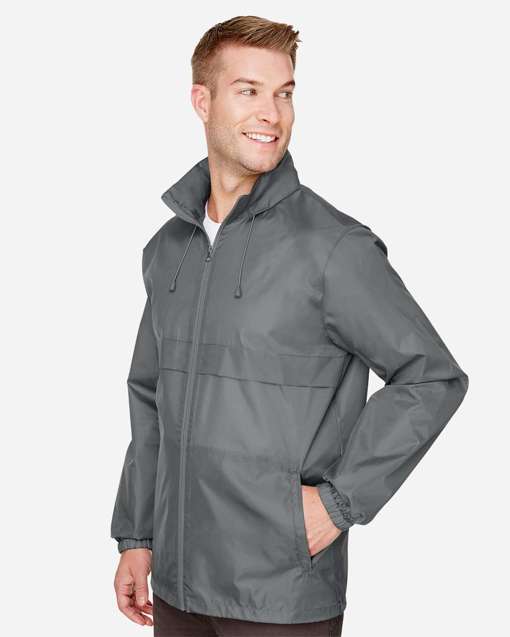 Team 365 Unisex Zone Protect Lightweight Jacket - TT73 Sport Graphite