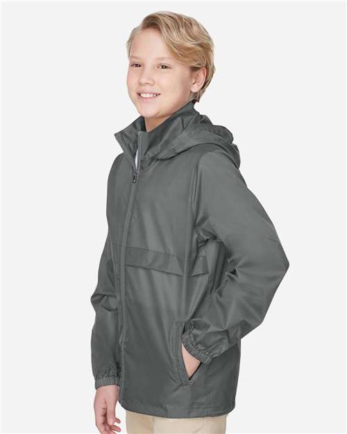Team 365 Youth Zone Protect Lightweight Jacket - TT73Y Sport Graphite