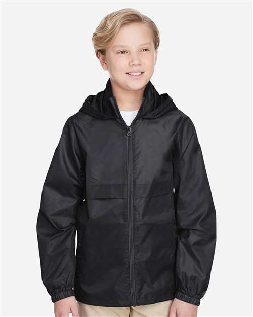 Team 365 Youth Zone Protect Lightweight Jacket - TT73Y Black