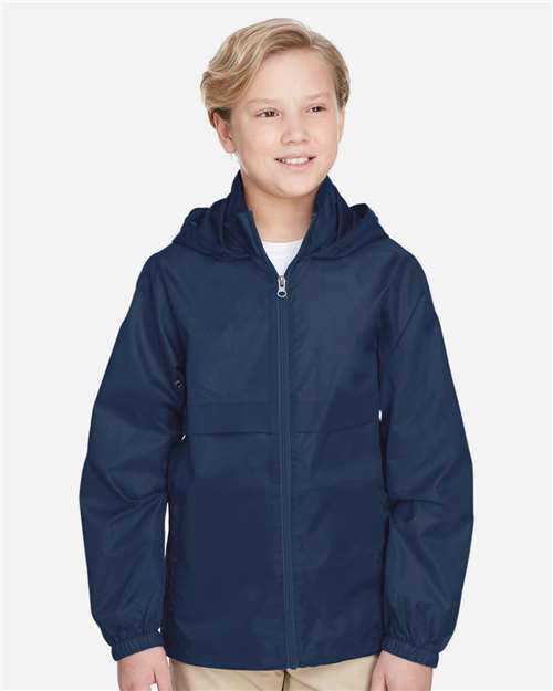 Team 365 Youth Zone Protect Lightweight Jacket - TT73Y Sport Dark Navy