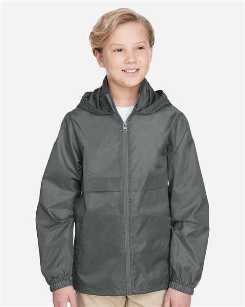 Team 365 Youth Zone Protect Lightweight Jacket - TT73Y Sport Graphite