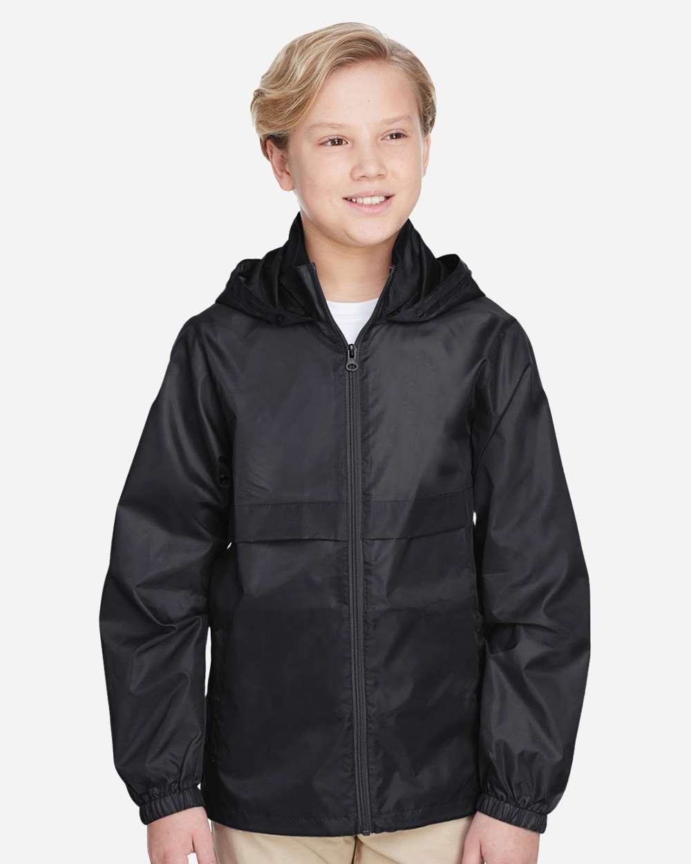 Team 365 Youth Zone Protect Lightweight Jacket - TT73Y Black