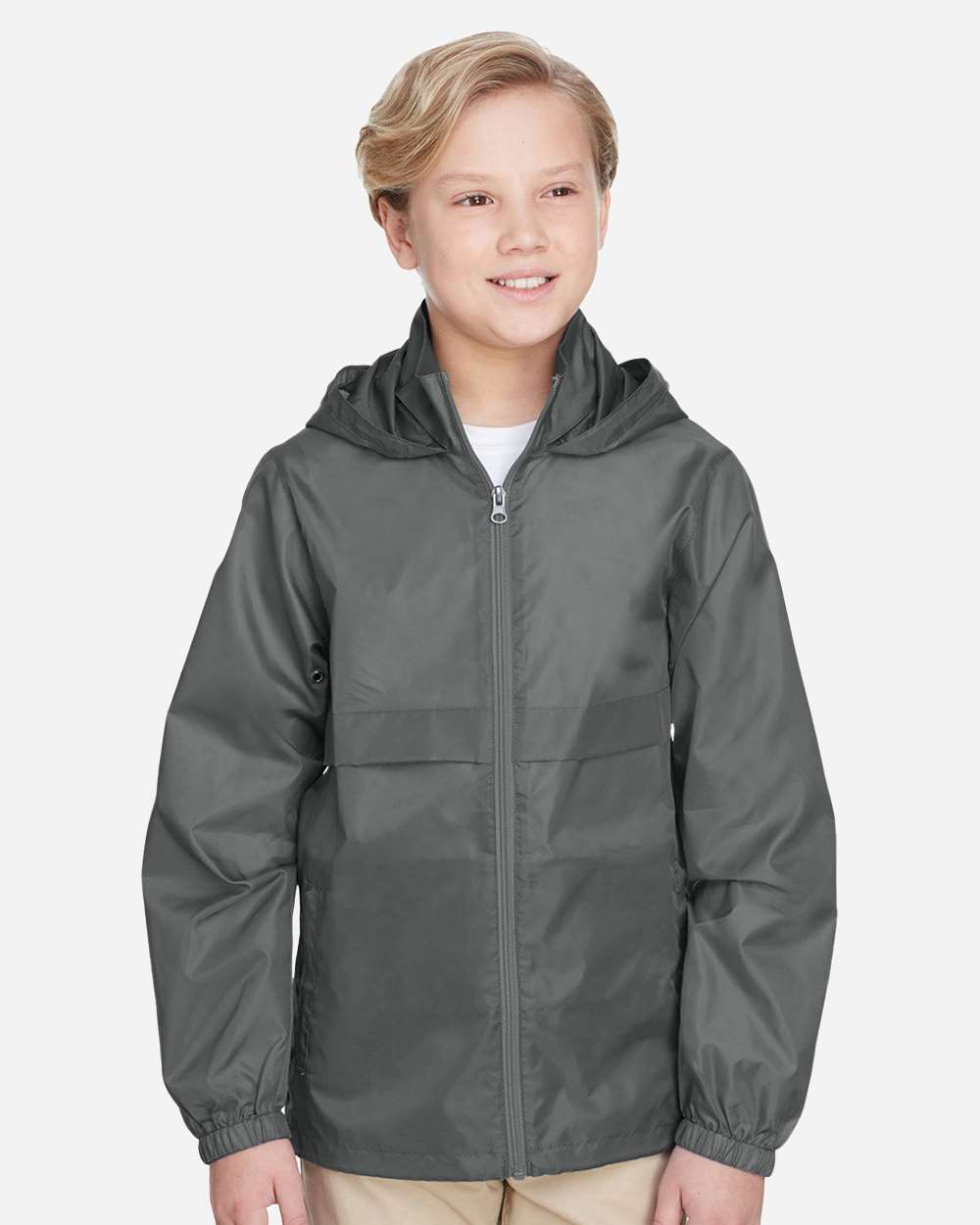 Team 365 Youth Zone Protect Lightweight Jacket - TT73Y Sport Graphite