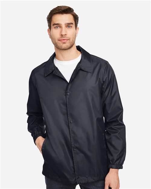 Team 365 Unisex Zone Protect Coaches Jacket - TT75 Black